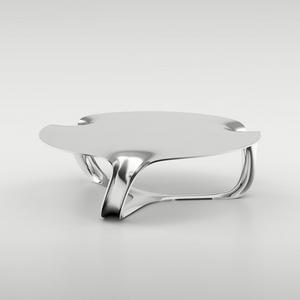 furniture style living room round modern Silver <b>metal</b> legs Modern <b>Metal</b> Side <b>Table</b> - Product Image 1