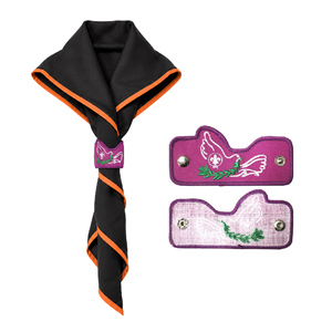 Patch personnalisé pas cher avec logo, écharpe de scout, broderie, foulard, glissières - Product Image 1