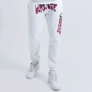 Conjunto Deportivo de Invierno con Capucha Unisex Blanco, Sudadera y Pantalones de Algodón con Estampado de Calavera, Cintura Elástica, Transpirable - Product Image 5
