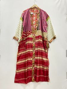 Bata Kimono de Seda, Ligera, Estilo Duster, para Resort, Dama de Honor, Maternidad, Bohemio, Bata de Baño, Vestido de Verano Suave con Abertura Frontal - Product Image 2