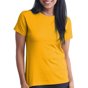 Nouveau T-shirt pour femme, design tendance, doux, respirant, décontracté, élégant, col rond, léger, anti-rides. - Product Image 1