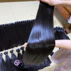 El precio más bajo más barato, extensiones de cabello crudo vietnamita recto de hueso de primera calidad, pelucas sin pegamento, extensiones de cabello humano doble dibujado - Product Image 3