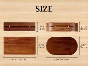 Caja de Joyería de Madera Personalizada con Grabado, con 9 Ranuras de Almacenamiento, para Guardar Recuerdos con Nombre Personalizado - Product Image 4