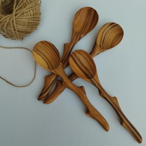 Cooking Kitchen Handmade Customized Awesome Natural Solid Beech Wooden <b>Spoon</b> in Long Handle - Product Image 6