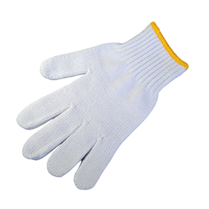 Guantes de Seguridad de Algodón Blancos, Tejidos, con Puño Texturizado, Antideslizantes, Duraderos, para Uso General - Product Image 4