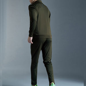 Survêtement personnalisé à faible MOQ avec logo, créez votre propre ensemble de sport pour homme, 100% polyester, ensembles de jogging pour homme, veste et pantalon de survêtement pour homme - Product Image 3