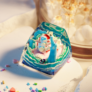 Teclas Artesanales Bosque Místico, Teclas Artesanales Personalizadas, Teclas Anime Lindas, Teclas Verdes, Juego de Teclas, Teclas de Madera - Product Image 6