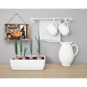 Multicolor Aluminum Metal <b>Sign</b> New Pug Fall Kitchen Pumpkins Wall <b>Door</b> Hanging Prints 8HX12W for Kitchen Bar <b>Bathroom</b> Home Decor - Product Image 3