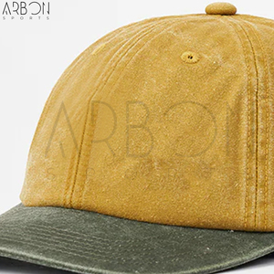 Casquettes classiques ajustables à 6 panneaux en coton vintage lavé respirant de qualité supérieure avec logo personnalisé, prix de gros - Product Image 5