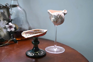 Copa de Vino de Concha Marina Soplada a Mano, Vaso para Boda en la Playa, Cristalería Personalizable, Copas de Cóctel, Decoración para Bodas en la Playa - Product Image 6