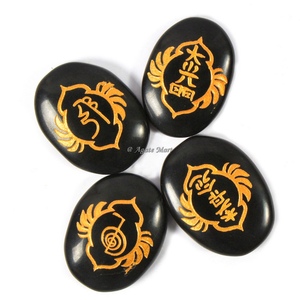 Cristal Reiki Pierres de Guérison Gravé Chakra Pierre 7 Chakra Collé Gravé Reiki Set en ligne fournitures authentiques Ensemble de cristaux Reiki - Product Image 6