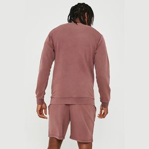 Meilleure vente Ensemble T-shirt et short de poids lourd pour homme imprimé de logo personnalisé et respirant quantité minimale de commande basse grande taille avec short pour l'été - Product Image 5
