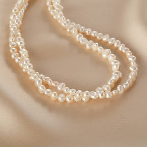 Collar de Perlas de Agua Dulce con Forma Barroca de Alta Gama para Mujer, Cadena Personalizada para Clavícula, Cadena de Suéter de Alta Gama - Product Image 4