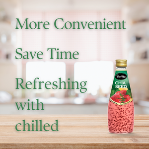 เครื่องดื่มเมล็ดเจีย320มล. รสลิ้นจี่จากผู้ผลิตเครื่องดื่มเวียดนามที่สดใหม่และบริการ OEM ระดับโลก - Product Image 2