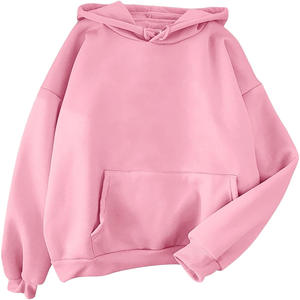 ชุดเดรสสเวตเชิ้ตผ้าฟลีซสำหรับผู้หญิงแบบสั่งทำพิเศษสำหรับฤดูหนาว ผ้าฝ้าย 100% ระบายอากาศได้ดี กันลม เป็นมิตรกับสิ่งแวดล้อม ทรงโอเวอร์ไซส์  แบบมีฮู้ด  ลายนูน - Product Image 1