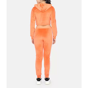 ชุดวอร์มสีบล็อกกิ้งสำหรับผู้หญิง ชุดเซ็ตหลวมๆ สกรีนโลโก้ได้ตามต้องการ ชุดวอร์มผู้หญิง - Product Image 4