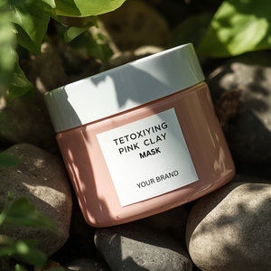 Masque capillaire semi-permanent détoxifiant à l'argile rose - Soin nourrissant, hydratant, lissant et réparateur sans rinçage pour tous types de cheveux - Product Image 3