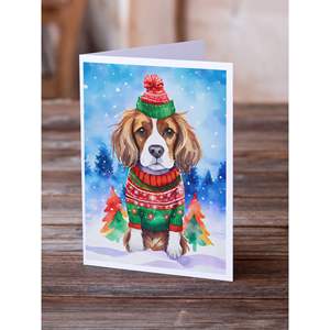 CAVALIER spaniel การ์ดอวยพรคริสต์มาส A7แพ็คการ์ดเปล่า8ใบพร้อม5x7ขนาดซองจดหมาย - Product Image 2