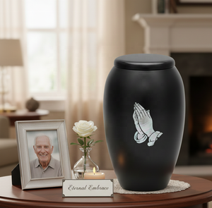 Urne funéraire en bois de haute qualité de style européen, personnalisée, pour adulte, animal de compagnie ou bébé - Product Image 2