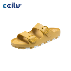 Sandalias ecológicas veganas antideslizantes informales ergonómicas con correa de doble hebilla zapatillas de playa a la moda Jg11 - Product Image 1