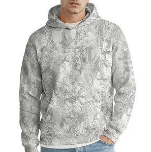 Latest Printing Leaves Pattern Design Bottomland Hoodie Windproof Camouflage Tactical Hunting Fishing Zipper <b>Camo</b> Hoodie <b>Jackets</b> - Product Image 5