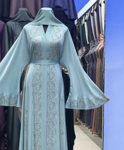 2026 Attractive Dubai Abaya for Women Hand Work Kaftan Traditional Islamic Clothing and Accessory Designed for Muslims - Product Image 2