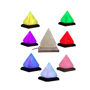 Top Colors <b>LED</b> <b>Light</b> with USB Real Touch Carved Eco-friendly Pyramid Salt Lamp Office Table Lamp-Sian Enterprises - Product Image 1