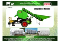 Machine à ensiler verte SIGMA INSTRUMENTATION, capacité 2200 kg/h, pour ensilage de paille, herbe et tiges de maïs, équipement agricole pour ferme