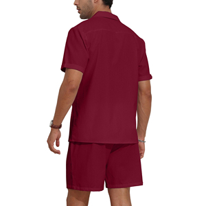 Ensemble coordonné décontracté pour homme, grande taille, style urbain, pour l'été, les sorties et l'entraînement - Product Image 2