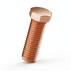 สลักเกลียวทองแดงหกเหลี่ยมแบบ CNC ผลิตตามสั่ง OEM  ความแข็งแรงสูง ทนทานต่อการกัดกร่อน ความแม่นยำสูง สลักเกลียวทองแดงหกเหลี่ยมแบบ CNC ผลิตตามสั่ง - Product Image 1