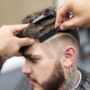Rasoir droit pliable classique pour hommes, pour la sculpture de la barbe, rasoir de barbier avec lame à verrouillage coulissant, rasage humide classique - Product Image 5