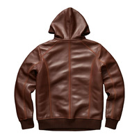 Veste d'hiver coupe-vent pour homme de haute qualité, best-seller, en cuir, à capuche, style aviateur, chaude, style universitaire.