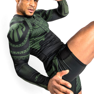 Camiseta de Compresión Personalizada, Transpirable, de Secado Rápido, Elástica, de Manga Larga para Hombre, con Tela de Spandex/Poliéster - Product Image 5