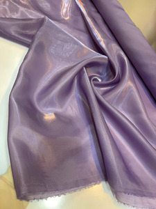 Tissu en Soie Organza Métallisé Doré et Argenté de Luxe, Tissu Métallique Doux pour Robe de Mariée, Kaftan, Abaya, Vêtements de Mode Exclusifs - Product Image 5
