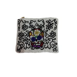 Pochette à monnaie brodée de perles artistiques, personnalisable, de luxe, par MD HANDICRAFTS - Product Image 2