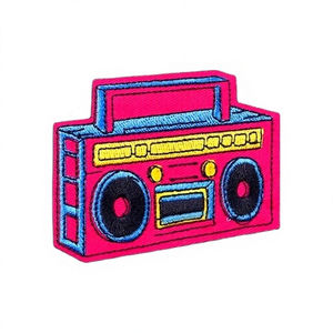 Parches Termoadhesivos de Fieltro de Poliéster Ecológico con Diseños de Consola de Videojuegos Retro de los 90, Música, DVD, Cintas y Radio para Gorras - Product Image 4