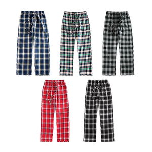 Pantalon de pyjama en flanelle à carreaux Buffalo 100 % coton pour homme, respirant, confortable, avec poches, personnalisable pour enfant, usage quotidien - Product Image 5