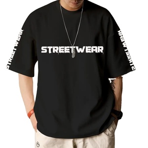 OEM Venta caliente de encargo de alta calidad de los hombres más tamaño de la Camiseta 100% algodón de peso pesado de lujo del hombro de la gota camiseta en blanco de las mujeres - Product Image 1