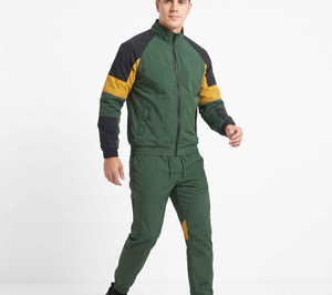 Custom Made Men's Zip-Up Polyester/Nylon <b>Tech</b> Windbreaker <b>Jacket</b> Pant Set 2-in-1 Design Quick Dry Breathable Lightweight Jogging - Product Image 6