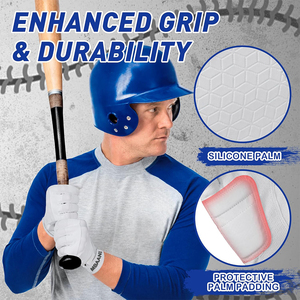 ถุงมือตีลูกเบสบอล – ถุงมือเบสบอลซอฟต์บอลที่ทนทาน ระบายอากาศได้ดี สำหรับผู้ใหญ่ เด็ก และเยาวชน – ของขวัญสำหรับนักกีฬา - Product Image 3