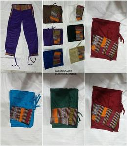 Nouveau coton chanvre fait népalais couleur unie femmes pyjamas/pantalons fournisseur en gros de l'inde - Product Image 1