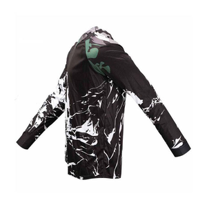 Maillot de motocross pour homme, noir, décontracté, manches longues, col en V, haut de gamme, vêtements de sport pour la course en plein air - Product Image 3