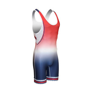 Combinaison de lutte pour jeunes en sublimation, tenue de combat en spandex et polyester, avec design et taille personnalisés, service OEM - Product Image 3