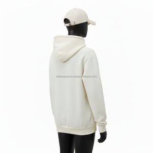 Sudadera con capucha de lana Premium para mujer 350 GSM Mezcla de algodón suave Jersey beige cálido Diseño de logotipo de diamantes de imitación personalizado Sudaderas básicas para mujer - Product Image 5