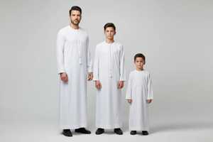 Best Quality Comfortable <b>Men</b> Muslim <b>Thobe</b> Islamic Jubba 100% Cotton Breathable Anti-Wrinkle Lightweight Wedding & Prayer Low MOQ - Product Image 3