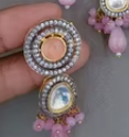Ensemble ras du cou en pierre scintillante de qualité supérieure collier à la mode avec boucles d'oreilles diamant américain femmes filles pour les fiançailles de mariage - Product Image 2