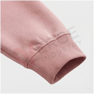 Ensemble de survêtement unisexe rose à manches longues, col montant, fermeture éclair sur le devant, couleur unie, respirant, coupe décontractée, pour l'automne - Product Image 6