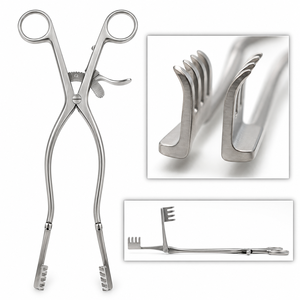 Écarteur Oberhill à 4 griffes, instrument chirurgical neurochirurgical pour la colonne vertébrale, manuel, certifié CE, Chirurgie générale Classe I - Product Image 3