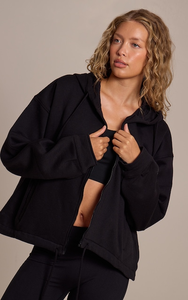 Sweats à capuche unisexes surdimensionnés pour femmes, coupe ajustée, avec fermeture éclair sur le devant, épaules tombantes, 100% coton molletonné, personnalisable - Product Image 4