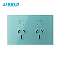 Enchufes Dobles Livolo de 119*78mm, Estándar AU 10A, Certificación SAA para Carga de Móviles y Electrónicos de Uso Diario en Australia y Nueva Zelanda